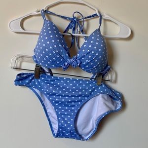 Shade and Shore (Target) blue polka dot bikini